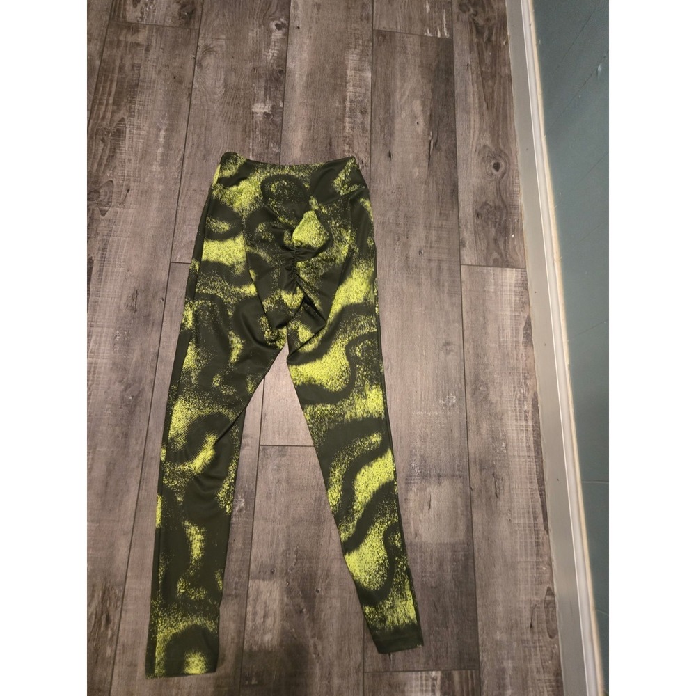 GymShark Women's Moss Olive Print GS POWER ORIGINAL Leggings, Size S - Picture 2 of 3